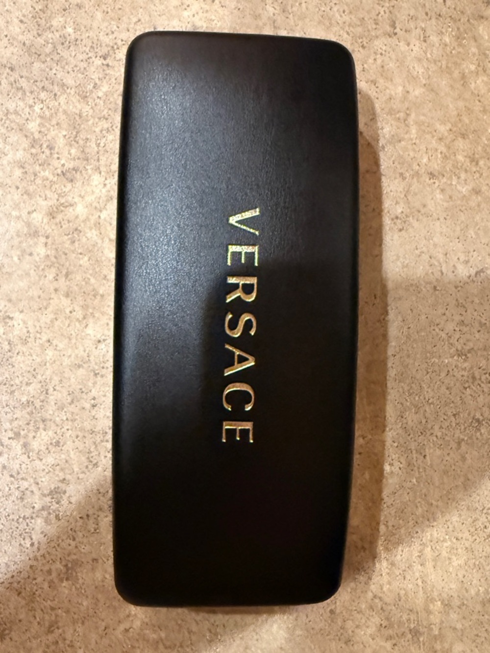 Versace Black and Gold Sunglasses Case